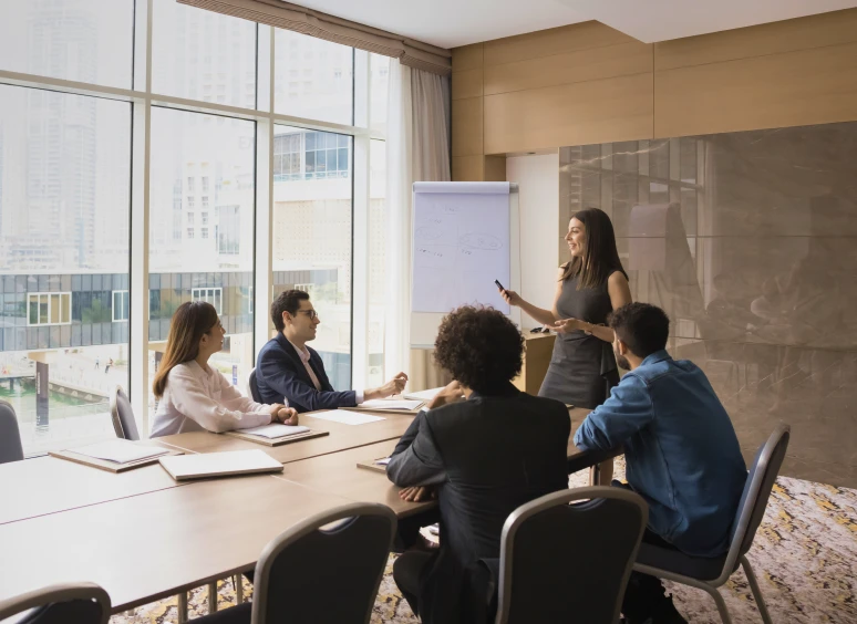 Business meeting in a modern office
